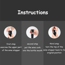Load image into Gallery viewer, 1Pc ABS Vacuum Red Wine Bottle Cap Stopper Vacuum Sealer Wine Stopper Fresh Wine Keeper Champagne Cork Stopper Kitchen Bar Tools