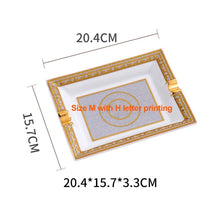 Load image into Gallery viewer, European Luxury Grid Pattern Ceramic Cigar Ashtray With Human Head Horse Design Ash Tray Holder Decoration Business Gifts