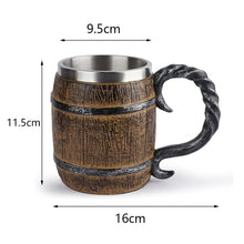 Load image into Gallery viewer, New Retro Horn Skull Resin Beer Mug Stainless Steel 3D Beer Mug Game Tankard Coffee Cup Wine Glass Mugs Drinking Mug Wine Cup
