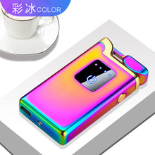 Load image into Gallery viewer, New Double Arc Lighter Windproof Flameless USB Plasma Lighter With LED Power Display  Gadget Gift Lighter