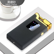 Load image into Gallery viewer, New Double Arc Lighter Windproof Flameless USB Plasma Lighter With LED Power Display  Gadget Gift Lighter