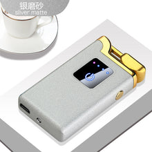 Load image into Gallery viewer, New Double Arc Lighter Windproof Flameless USB Plasma Lighter With LED Power Display  Gadget Gift Lighter