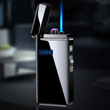 Load image into Gallery viewer, New Double Arc Lighter Windproof Flameless USB Plasma Lighter With LED Power Display  Gadget Gift Lighter