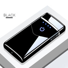 Load image into Gallery viewer, New Double Arc Lighter Windproof Flameless USB Plasma Lighter With LED Power Display  Gadget Gift Lighter