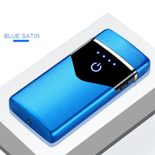 Load image into Gallery viewer, New Double Arc Lighter Windproof Flameless USB Plasma Lighter With LED Power Display  Gadget Gift Lighter