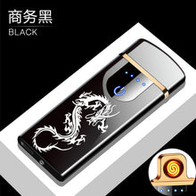 Load image into Gallery viewer, New Double Arc Lighter Windproof Flameless USB Plasma Lighter With LED Power Display  Gadget Gift Lighter