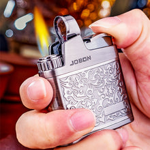 Load image into Gallery viewer, Embossed Butane Gas Lighter Jet Metal Windproof Torch Cigarette Cigar Lighter Retro Press Ignition Smking Accessories