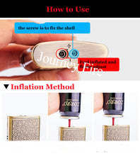 Load image into Gallery viewer, Embossed Butane Gas Lighter Jet Metal Windproof Torch Cigarette Cigar Lighter Retro Press Ignition Smking Accessories