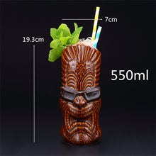Load image into Gallery viewer, Ceramic Tiki Mug Creative Porcelain Beer Wine Mug Cup Drinkware