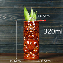 Load image into Gallery viewer, Ceramic Tiki Mug Creative Porcelain Beer Wine Mug Cup Drinkware
