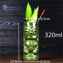 Load image into Gallery viewer, Ceramic Tiki Mug Creative Porcelain Beer Wine Mug Cup Drinkware