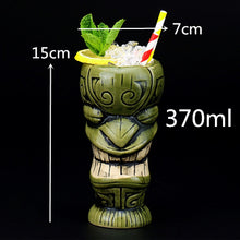 Load image into Gallery viewer, Ceramic Tiki Mug Creative Porcelain Beer Wine Mug Cup Drinkware