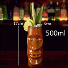 Load image into Gallery viewer, Ceramic Tiki Mug Creative Porcelain Beer Wine Mug Cup Drinkware