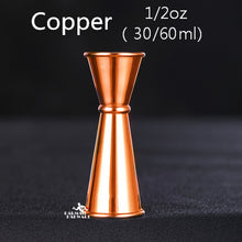 Load image into Gallery viewer, Cocktail Bar Jigger Stainless Steel Japanese Design Jigger Double Spirit Measuring Cup For Home Bar Party Bar Accessory Bar Tool