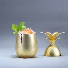 Load image into Gallery viewer, Pineapple Cocktail Glass Metal Copper Cup Moscow Mule Cup DIY Drink Wine Glass Home Decorations Bar Accessories Restaurant Use