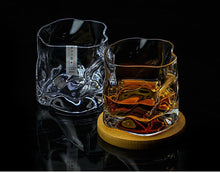 Load image into Gallery viewer, Japanese Edo Designer Crumple Paper Irregular Shape Crystal Faceted Der Whiskybecher Whiskey Whisky Rock Glass Artwork Wine Cup