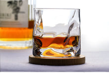 Load image into Gallery viewer, Japanese Edo Designer Crumple Paper Irregular Shape Crystal Faceted Der Whiskybecher Whiskey Whisky Rock Glass Artwork Wine Cup