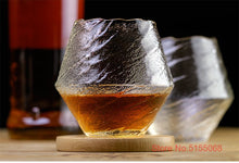 Load image into Gallery viewer, Japanese Hazy Air Wine Glass Snowflakes Falling Whiskey Tumbler Hammer Pattern Whisky Cup XO Brandy Drinking Glasses Wineglass