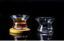 Load image into Gallery viewer, Japanese Edo Kiriko Whiskey Spin Glass Neat Bowl Collection Crystal Whisky Cup Cappie XO Brandy Snifter Limited Wooden Gift Box