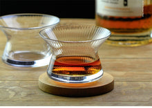 Load image into Gallery viewer, Japanese Edo Kiriko Whiskey Spin Glass Neat Bowl Collection Crystal Whisky Cup Cappie XO Brandy Snifter Limited Wooden Gift Box