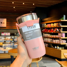 Load image into Gallery viewer, 550ml Insulated Mug Portable Travel Insulated Mug Stainless Steel Car Covered Coffee Vacuum Flask Cold Drink Beer Mug Vacuum Cup