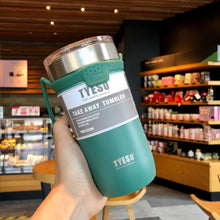 Load image into Gallery viewer, 550ml Insulated Mug Portable Travel Insulated Mug Stainless Steel Car Covered Coffee Vacuum Flask Cold Drink Beer Mug Vacuum Cup