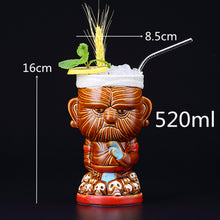 Load image into Gallery viewer, Ceramic Tiki Mug Creative Porcelain Beer Wine Mug Cup Drinkware