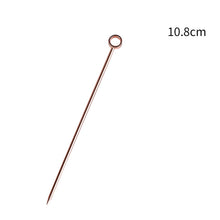 Load image into Gallery viewer, 5 PCS Gold Beads Cocktail Sticks Stainless Steel Fruit Picks Salad Sandwich Buffet Stirring Stick Decor Wedding Party Bar Supply