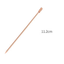 Load image into Gallery viewer, 5 PCS Gold Beads Cocktail Sticks Stainless Steel Fruit Picks Salad Sandwich Buffet Stirring Stick Decor Wedding Party Bar Supply