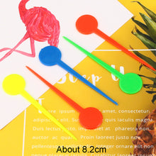 Load image into Gallery viewer, 100PCS 9CM Cocktail Sticks Plastic Fruit Forks For Kids Disposable Cute Fruit Skewers Aperitif Cocktail Decor Buffet Picks Party
