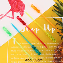 Load image into Gallery viewer, 100PCS 9CM Cocktail Sticks Plastic Fruit Forks For Kids Disposable Cute Fruit Skewers Aperitif Cocktail Decor Buffet Picks Party