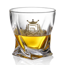 Load image into Gallery viewer, Authentic My-Bar classy Twisted Scotch Glasses, set of 4 100% lead free
