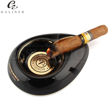 Load image into Gallery viewer, Ceramic Portable Pocket  Cigar Ashtray,COHIBA
