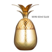 Load image into Gallery viewer, Pineapple Cocktail Glass Metal Copper Cup Moscow Mule Cup DIY Drink Wine Glass Home Decorations Bar Accessories Restaurant Use
