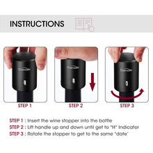 Load image into Gallery viewer, 1Pc ABS Vacuum Red Wine Bottle Cap Stopper Vacuum Sealer Wine Stopper Fresh Wine Keeper Champagne Cork Stopper Kitchen Bar Tools

