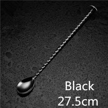 Load image into Gallery viewer, 27.5cm Stainless Steel Cocktail Bar Spoon Disc Tail  Drink Mixer Bar Stirring Mixing
