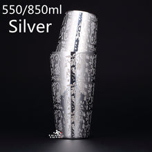 Load image into Gallery viewer, 550ml/850ml Engraving Stainless Steel Cocktail Boston Bar Shaker Bar tool
