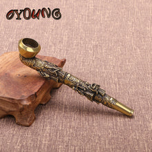 Load image into Gallery viewer, Retro Pure Copper Filter Smoking Pipe Creative Tbco Accessories, Handmade Pipe,Desk Decoration
