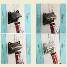 Load image into Gallery viewer, Zinc Alloy Vintage Bronze Wall Mounted Opener Wine For Beer Soda Glass Cap Bottle Opener Kitchen Accessories Supplies Bar Gift
