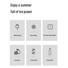 Load image into Gallery viewer, USB Refrigerator Beverage Fast Cooler Cup Electric Beer Bottle Can Water Soda Drinks Cooling Mug Ice Car Home Refrigeration Cup
