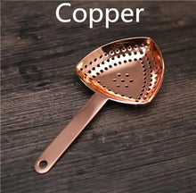 Load image into Gallery viewer, Julep Bar Cocktail Strainer 304 Stainless Steel Copper Plated Gold Plated Bar Tools

