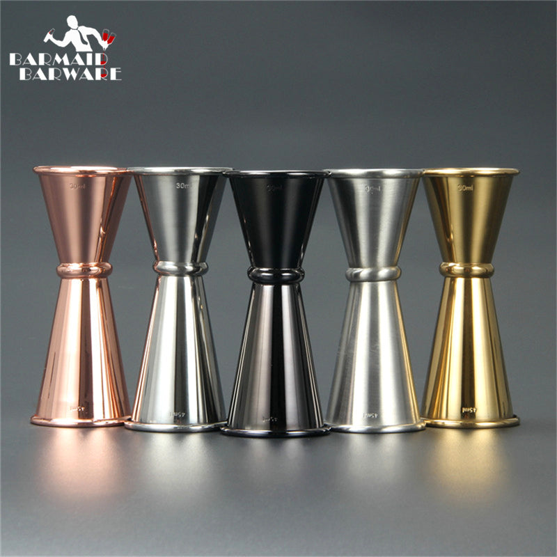 Cocktail Bar Jigger Stainless Steel Japanese Design Jigger Double Spirit Measuring Cup For Home Bar Party Bar Accessory Bar Tool