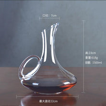 Load image into Gallery viewer, 1500ML Big Decanter Handmade Crystal Red Wine Decanter Brandy Champagne Glasses Decanter Jug Pourer Aerator For Family Bar
