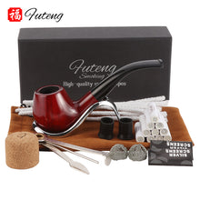 Load image into Gallery viewer, New Classic Creative Red Sandalwood Pipe Set Accessories 9MM Filter Solid Wood Dry Pipe Smoking Craft
