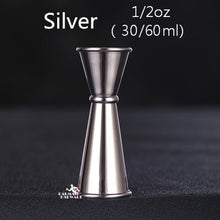 Load image into Gallery viewer, 30/60ml Measuring Cup Tools Bar Measure Cocktail Jigger Slim Waist Cocktail Jigger Elegance and Practicality
