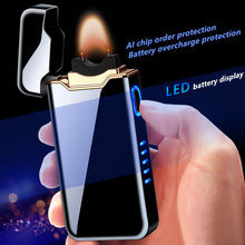 Load image into Gallery viewer, New Ignition Arc Electronic USB Electric Flame  Lighter Metal Gift AI Charge Protection  Cigar Lighters
