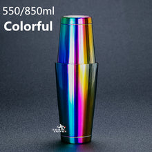Load image into Gallery viewer, Colorful Stainless Steel Cocktail Boston Bar Shaker Bar Tool Accessory
