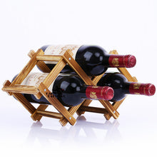 Load image into Gallery viewer, Wooden Red Wine Rack 3/6/10 Bottle Mount Kitchen Holders Exhibition Organizer
